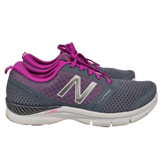 New Balance Women's 711 Mesh Cross-Training Shoe 10 Gray Purple EUC - Picture 4 of 6
